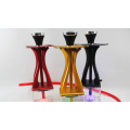 WOYU high quality bar use sheesha hookah acrylic LED light shisha Acrylic Shisha Hookah With silicone hose